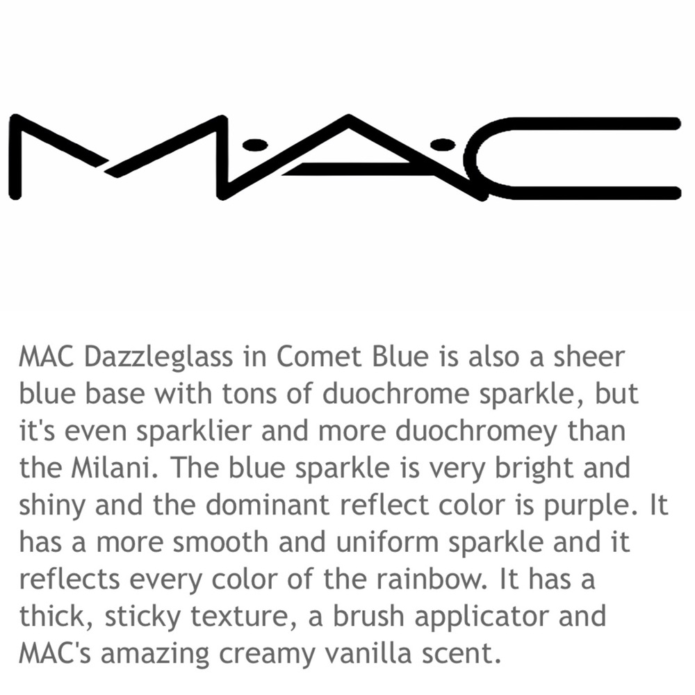 VHTF: Mac ★ Crystalline Dazzleglass Gloss Lippy ★ Comet Blue ★ Sheer High Shine - Picture 5 of 16